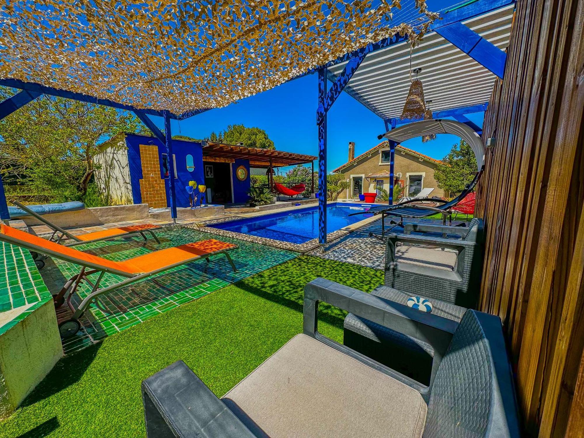Вилла Loft Modern Avec Jardin Piscine Et Pool House Lavalette Экстерьер фото