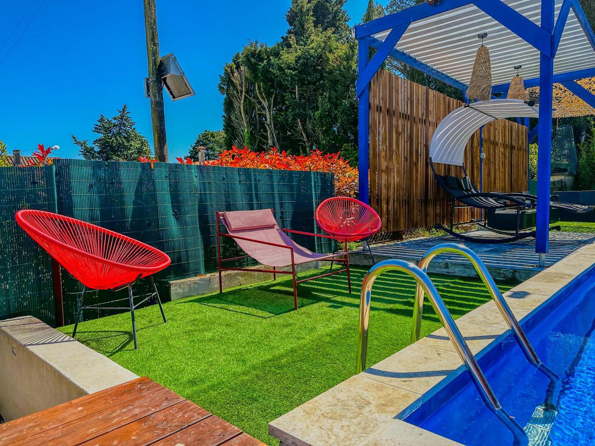 Вилла Loft Modern Avec Jardin Piscine Et Pool House Lavalette Экстерьер фото