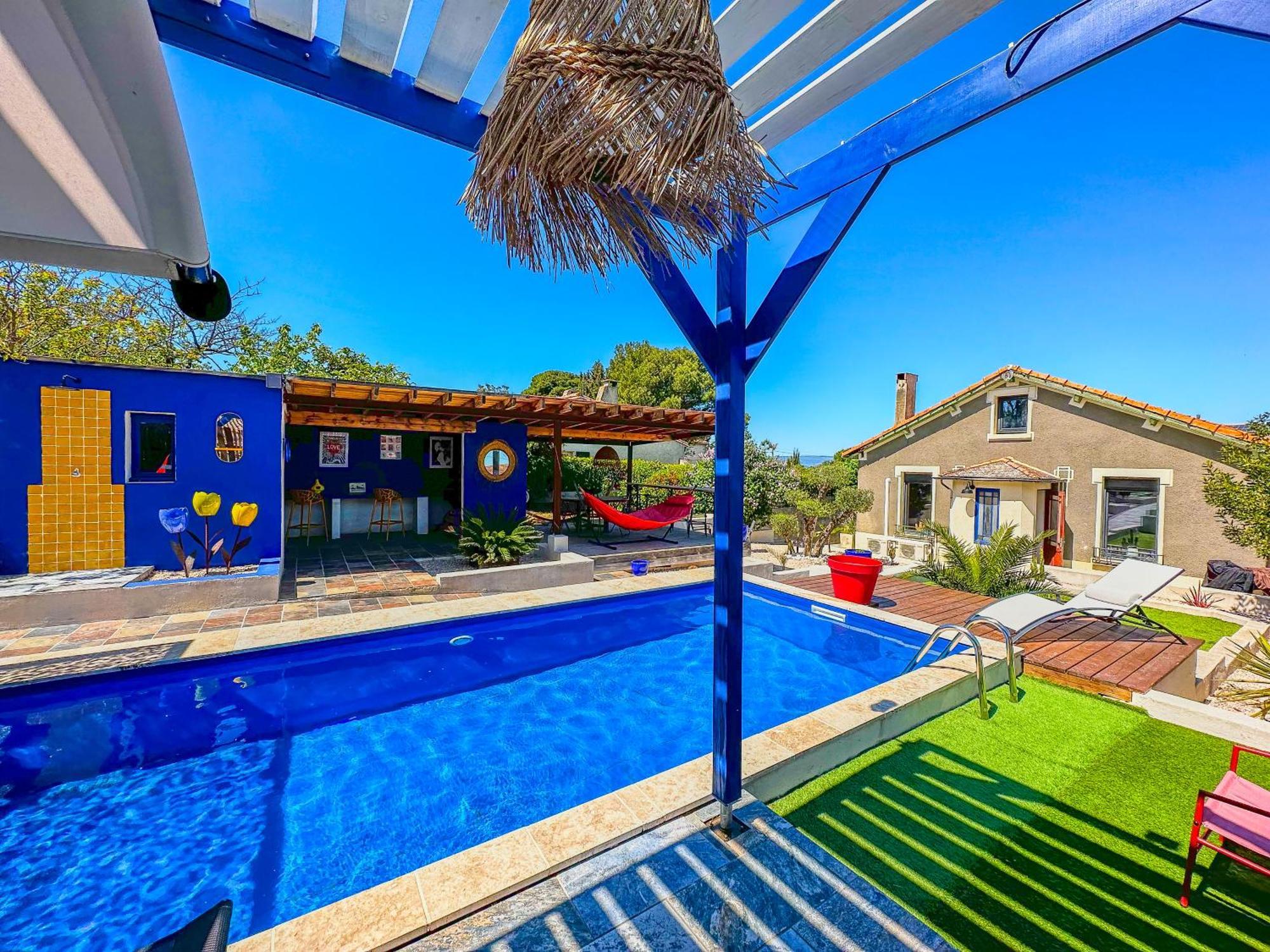 Вилла Loft Modern Avec Jardin Piscine Et Pool House Lavalette Экстерьер фото